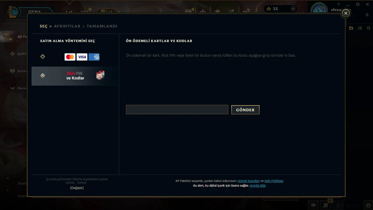 lol rp yükleme adım 3