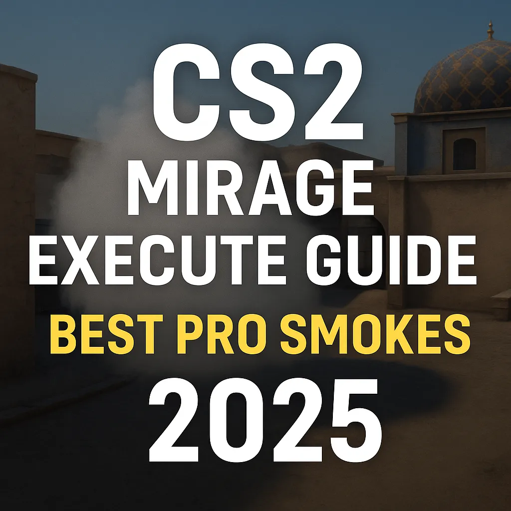 CS2 Mirage Execute Guide: Best Pro Smokes 2025