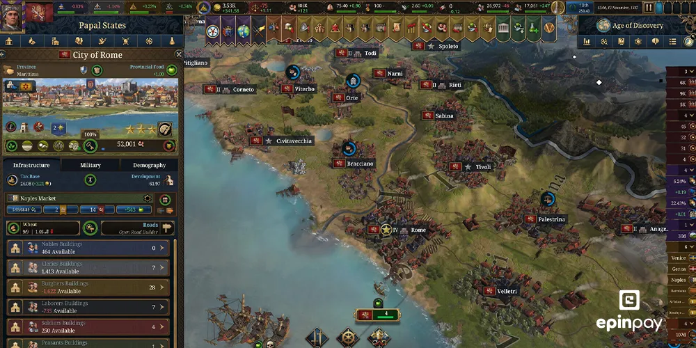 Europa Universalis 5 HARİTA