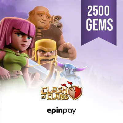 Clash of Clans 2500 Yeşil Taş