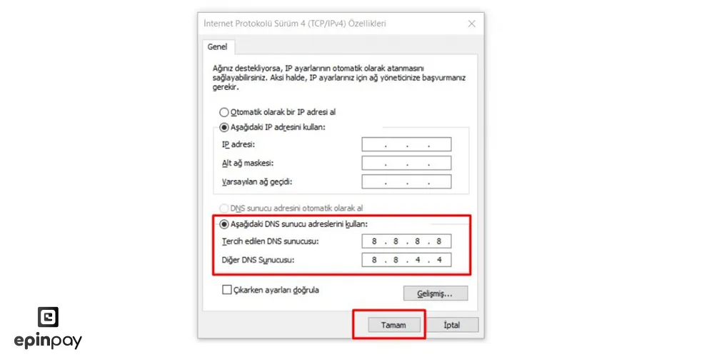 DNS Ayarları
