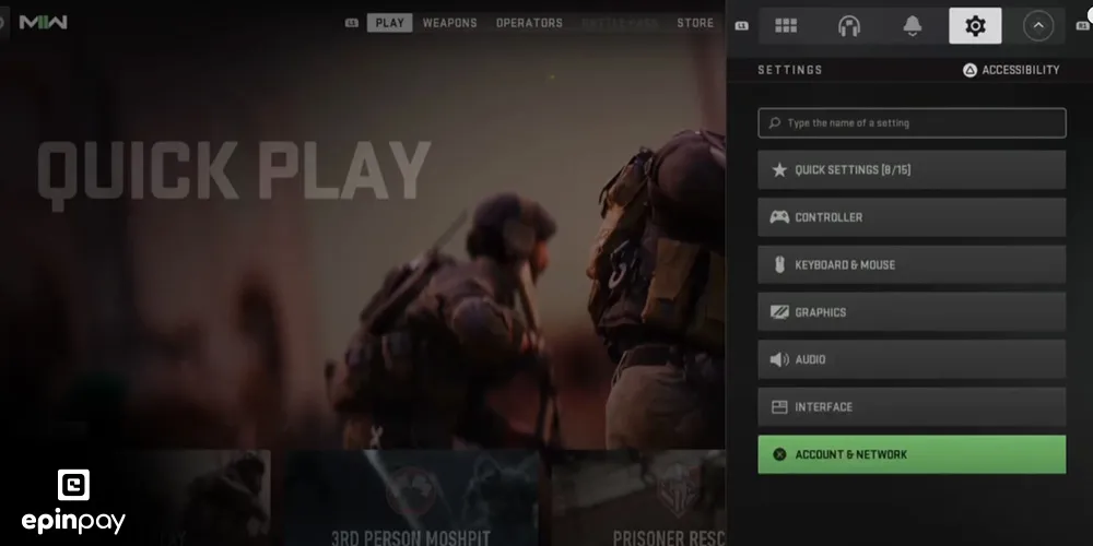 call of duty crossplay özelliği açma-kapama adım 2