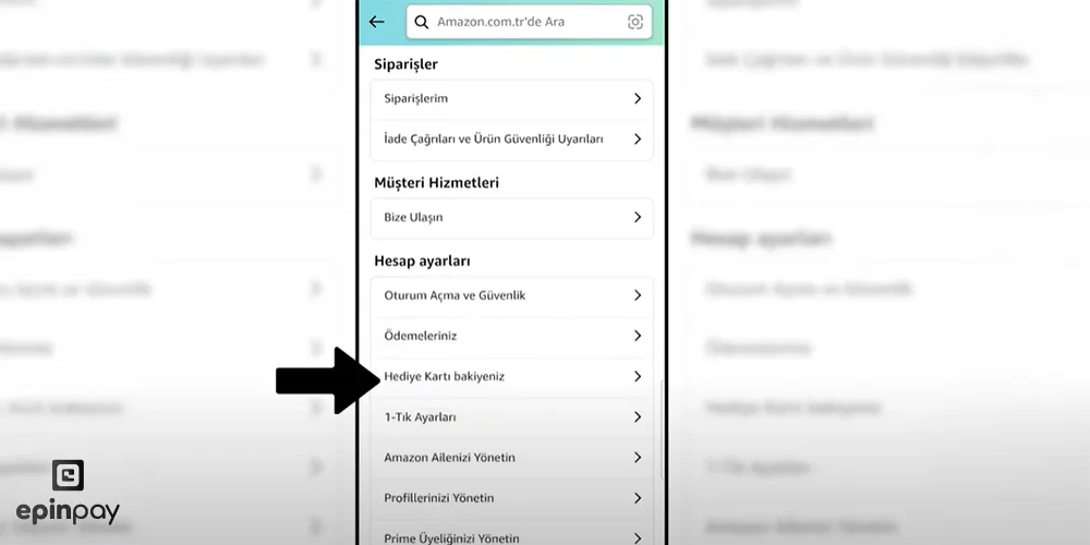 Amazon Hediye Kartı Nasıl Kullanılır adım 2