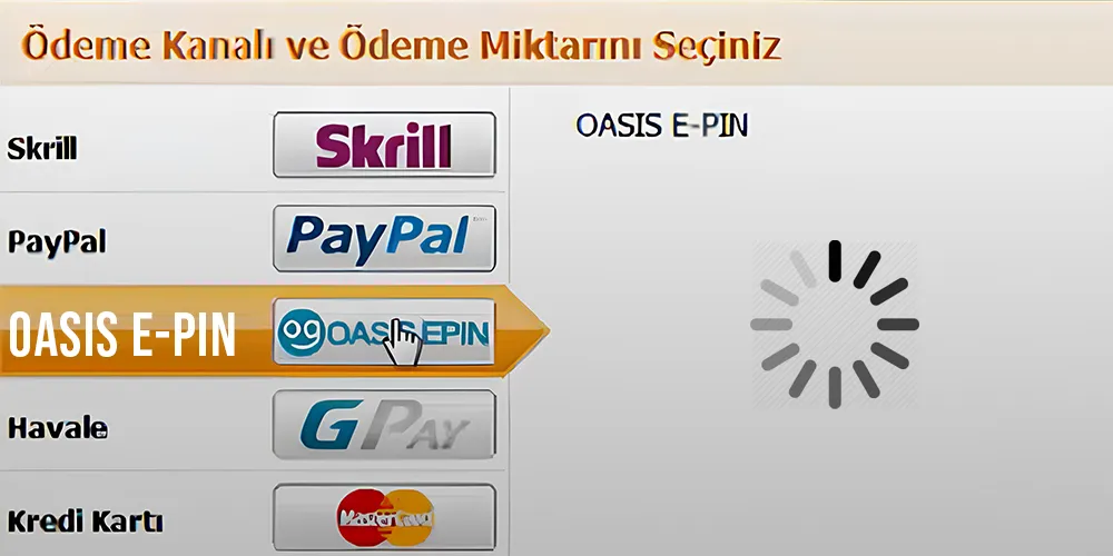 Legend Online elmas yükleme adım 2