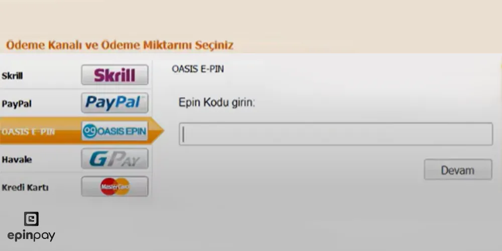 Legend Online elmas yükleme adım 3
