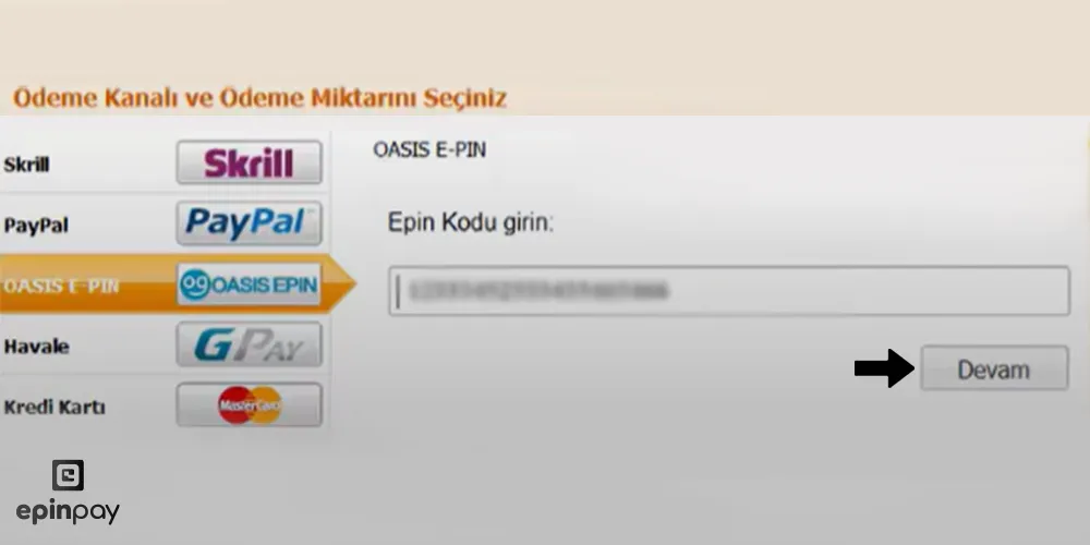 Legend Online elmas yükleme adım 4