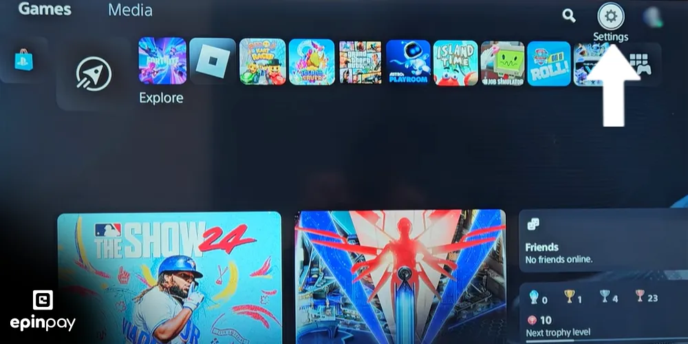 ps5 hediye kartı kod girişi adım 1