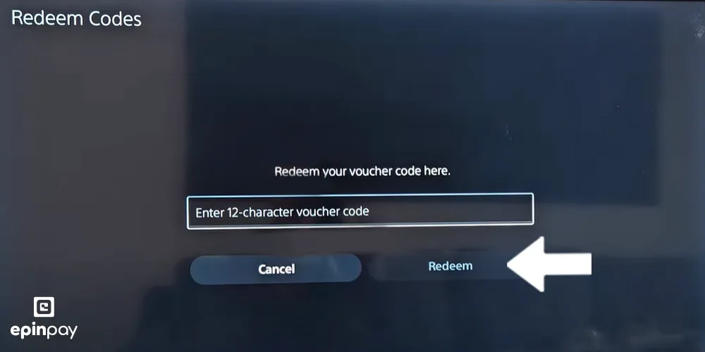 ps5 hediye kartı kod girişi adım 5