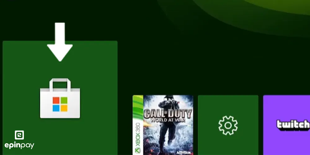 Xbox ana menüsünden “Mağaza” bölümüne gir