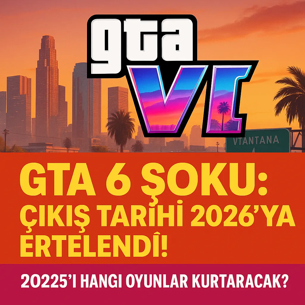 GTA 6 Şoku: Çıkış Tarihi 2026'ya Ertelendi!