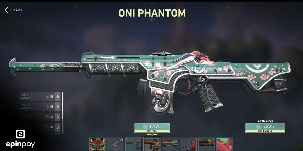 oni phantom valorant skin