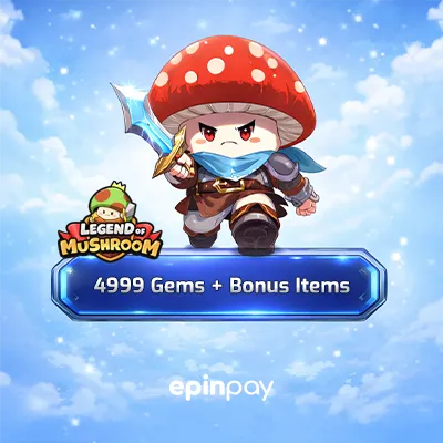 Legend of Mushroom 4.999 Gems + Bonus | Anında E-PIN Epinpay